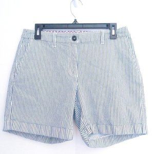 BODEN Santorini Striped Cotton Women Shorts  Sz 8